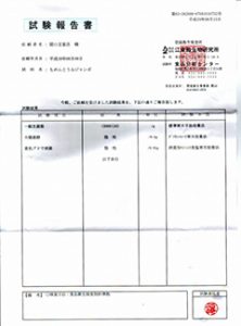 試験報告書